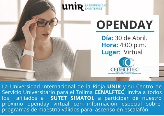 Oferta de Maestría para Docentes afiliados a SUTET – SIMATOL, con la Universidad UNIR