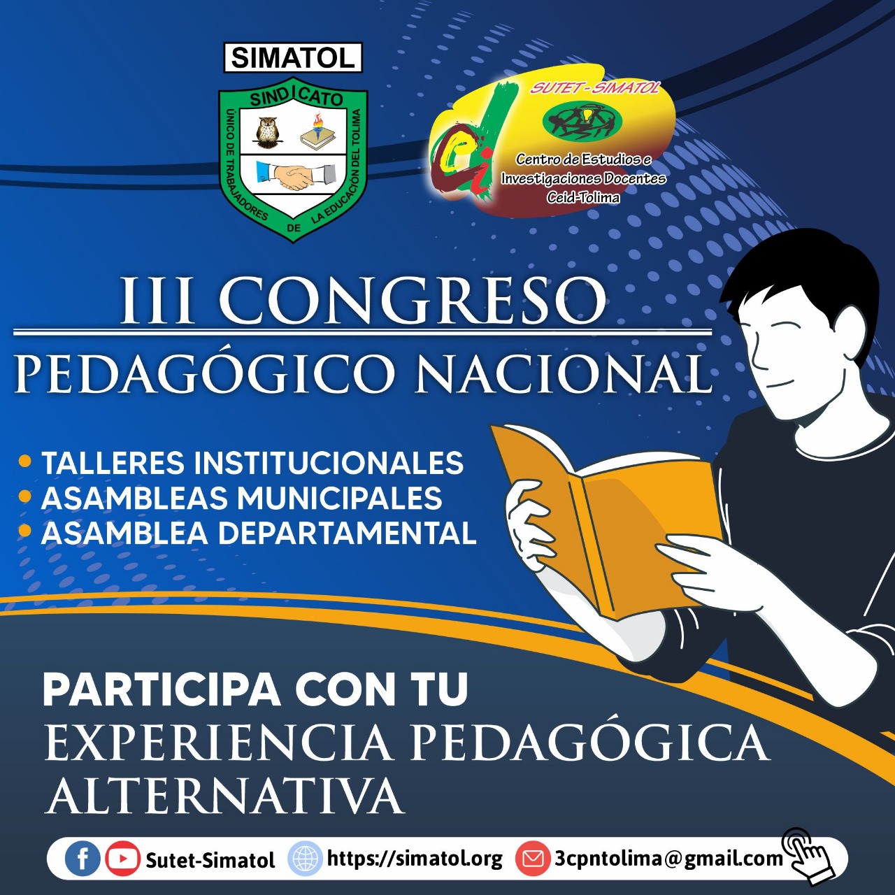 Circular No. 03 CEID Capitulo Tolima – julio 21 de 2022 / Tercer Congreso Pedagógico Nacional.