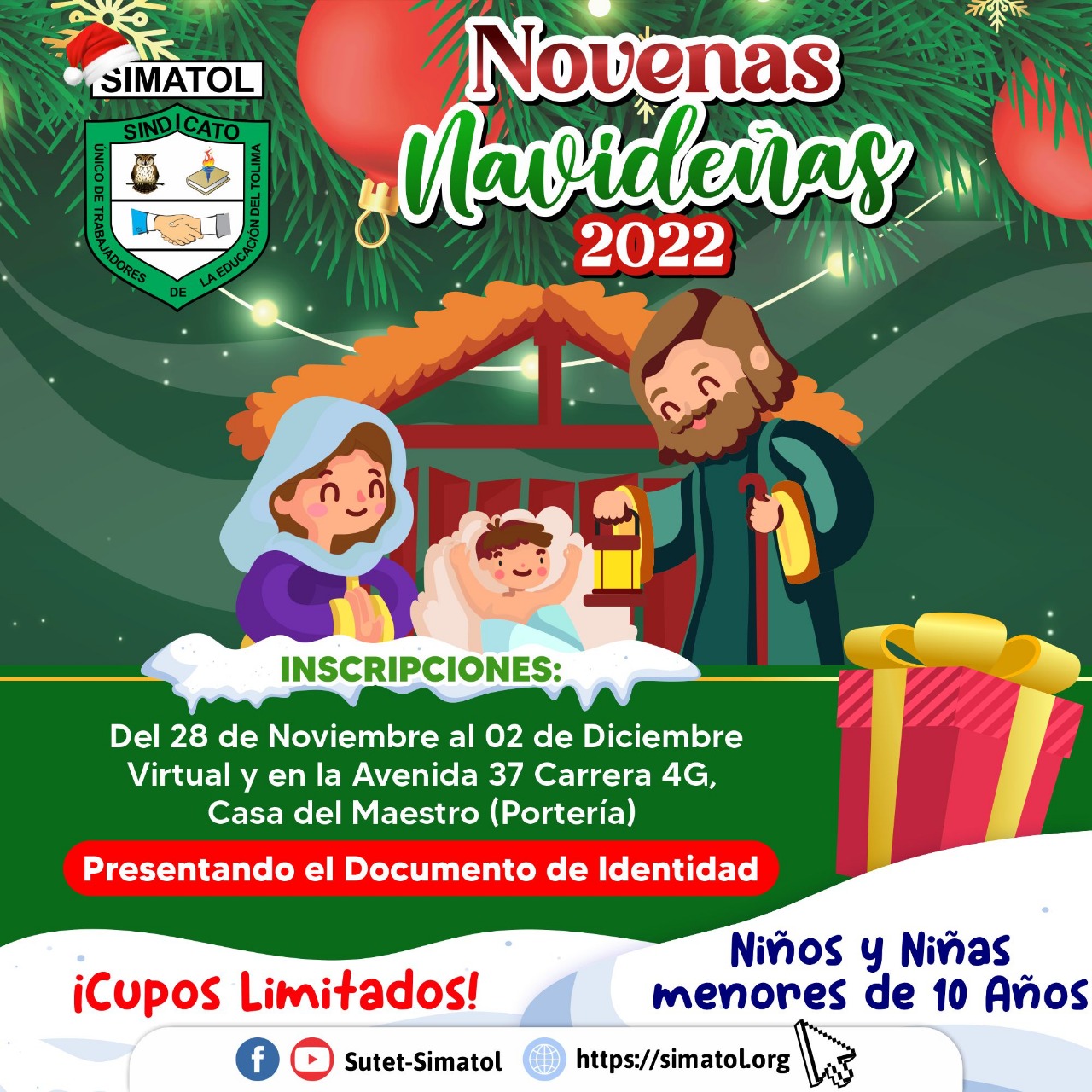 Circular Novena Navideña SUTET-SIMATOL 2022 – noviembre 24 del 2022
