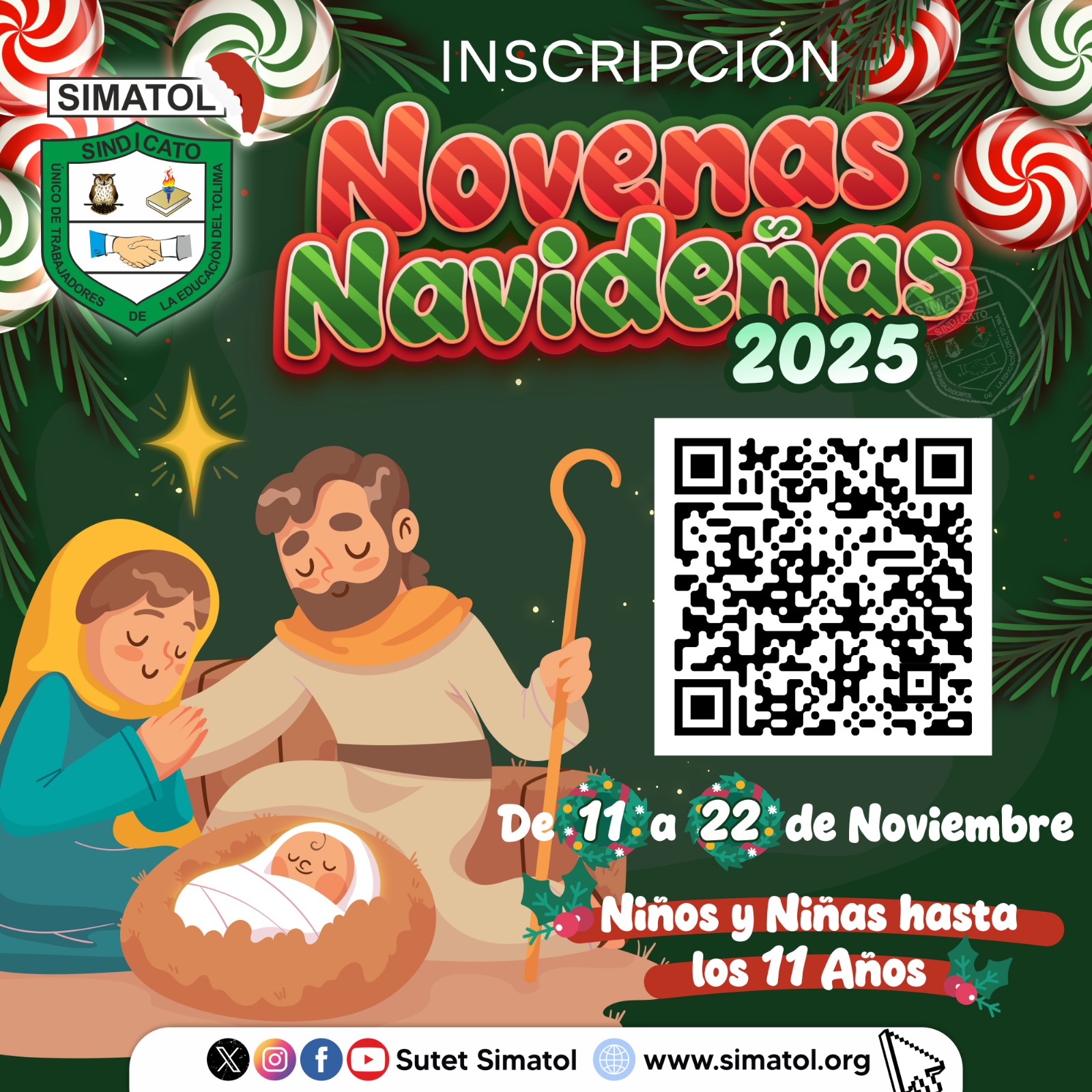 Circular Novena Navideña, SUTET-SIMATOL 2025 Circular Novena Navideña, SUTET-SIMATOL 2025