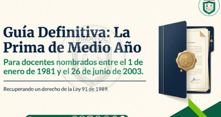 Guia prima de medio año para docentes.